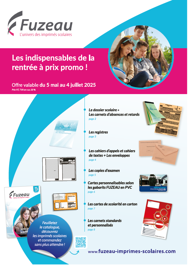 Dépliant les indispensables pour la rentrée 2025